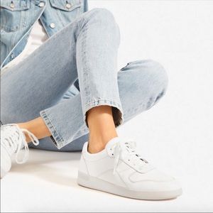 Everlane Tread White Court Leather Sneaker Size 8